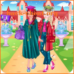 Elenas Graduation Selfie - Dress up games for girl icon