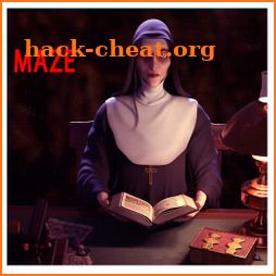 evil scary Nun maze 4D icon