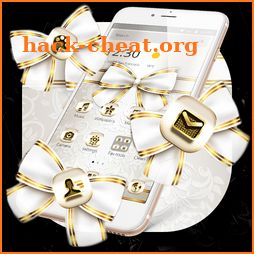 Extravagant Platinum Gold Bowknot Theme icon