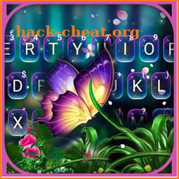 Fantasy Butterfly Keyboard Background icon