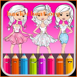 Fashion Coloring Book & Drawing Book For Kids icon