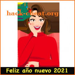 Feliz año nuevo 2021 pegatinas para Whatsapp icon