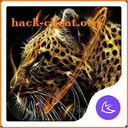 Fire Leopard Wolf--APUS Launcher fashion theme icon