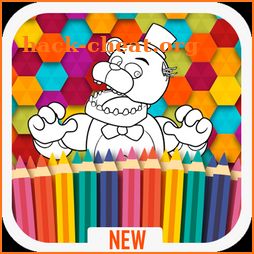 five night coloring book icon