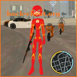 Flash Stickman rope hero - Speed Gangster Hero icon