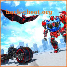 Flying Bat Bike Robot Transform Game 2021 icon