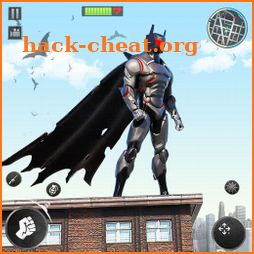 Flying Bat Superhero Man Games icon