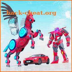 Flying Horse Robot Car: Super Car Robot Games icon