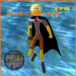 Flying Stickman Sponge  Rope Hero Gangstar Crime icon