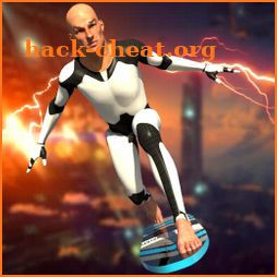 Flying Surfer Grand Robot Superhero : Crime Games icon