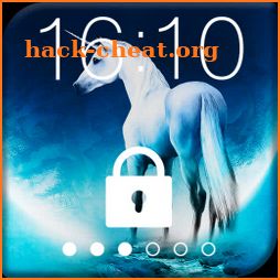 Flying Unicorn Free PIN Lock icon