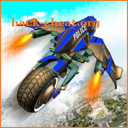 Flying US Police Bike Transform Robot Bike Games icon