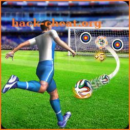 Football soccer strike icon