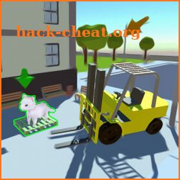 Forklift Animal Transport Rescue Game icon