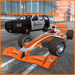 Formula car racing: Infinity icon