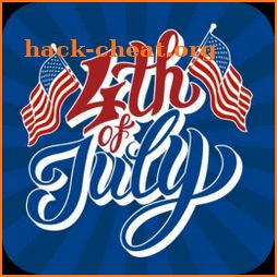 Fourth Of July Card & Sticker icon