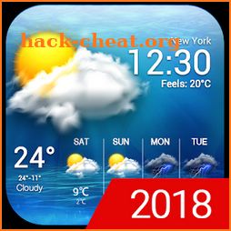 free live weather on screen icon