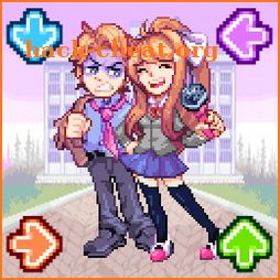 Friday Funkin Mod Monika and Senpai FNF icon