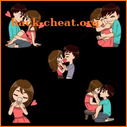 Funny Couple In Love stickers - WAStickerApps icon