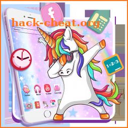 Funny Unicorn Themes HD Wallpapers 3D icons icon