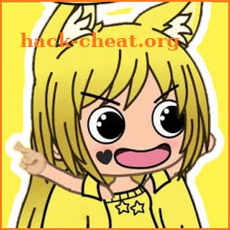 Gacha Stickers to chat with friends icon