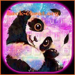 Galaxy Cute Panda Keyboard Theme icon