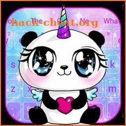 Galaxy Unicorn Panda Emoji Keyboard Theme icon