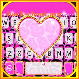 Girly Cheetah Heart Keyboard Theme icon