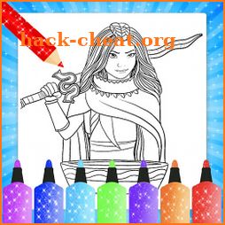 Glitter Coloring Book raya icon