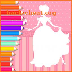 Glitter Dress up for Little Princess Coloring Book icon