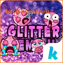 Glitter Emoji Stickers for Chatting (Add Stickers) icon