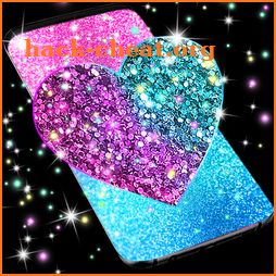 Glitter galaxy live wallpaper icon