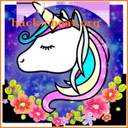 Glitter Galaxy Unicorn Launcher Theme Wallpapers icon