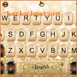 Glitter Gold Keyboard Theme icon