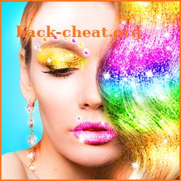 Glitter Makeup Face Editor icon