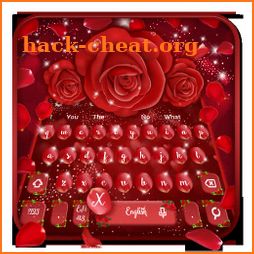 Glittering Red Rose Keyboard Theme icon