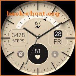 Gold Elegant analog watch face icon