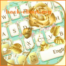 Gold Flower Keyboard icon