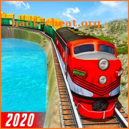 Gold Train Transporter 2020: Train Simulator Games icon