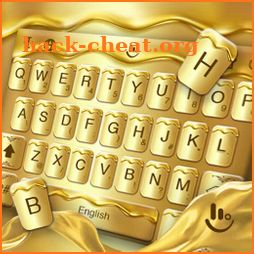 Golden Liquid Keyboard Theme icon