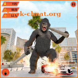 Gorilla City Rampage :Animal Attack Game Free icon