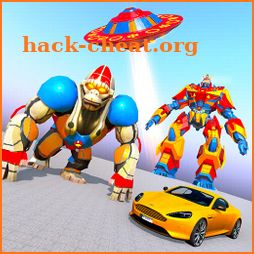 Gorilla Robot Car Transform War: Space Robot Games icon