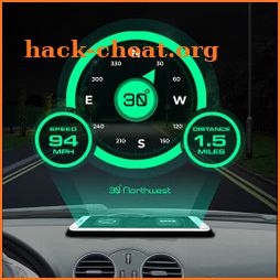 GPS Compass Navigator & HUD Speedometer icon