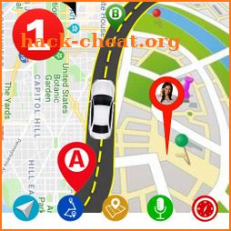 GPS Speedometer & Route Finder Map icon