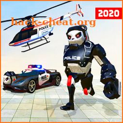 Grand police robot transform simulator icon