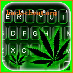 Green Neon Weed Keyboard Theme icon