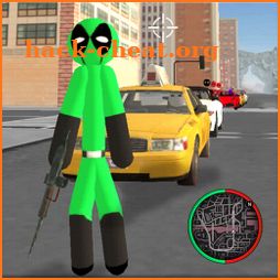 Green Pool Stickman Rope Hero Gangstar Crime icon