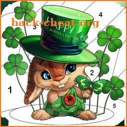 Green Saint Patrick Coloring icon