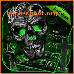 Green Zombie Skull Parallax keyboard icon