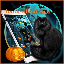 Halloween Black Kitty Theme icon